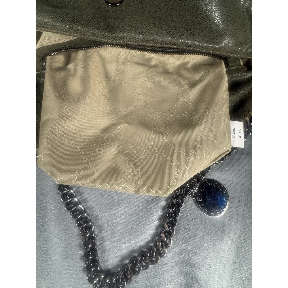 Stella McCartney Falabella Fold Over Tote Olive Shaggy Deer Chain Bag FW12